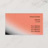 Fine Salmon White Black Shades and Rays Visitekaartje (Achterkant)