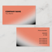 Fine Salmon White Black Shades and Rays Visitekaartje (Voorkant / Achterkant)