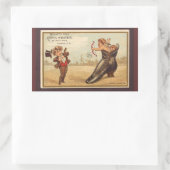  fine shoenen advertentie rechthoekige sticker (Tas)