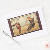  fine shoenen advertentie rechthoekige sticker (Envelop)