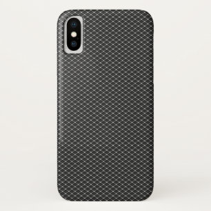 Fine Silver Metal Mesh Pattern iPhone X Hoesje