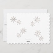 Fine Snowflakes Holiday-fotokaart Feestdagenkaart (Achterkant)