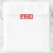 Fine Stamp Ronde Sticker (Tas)