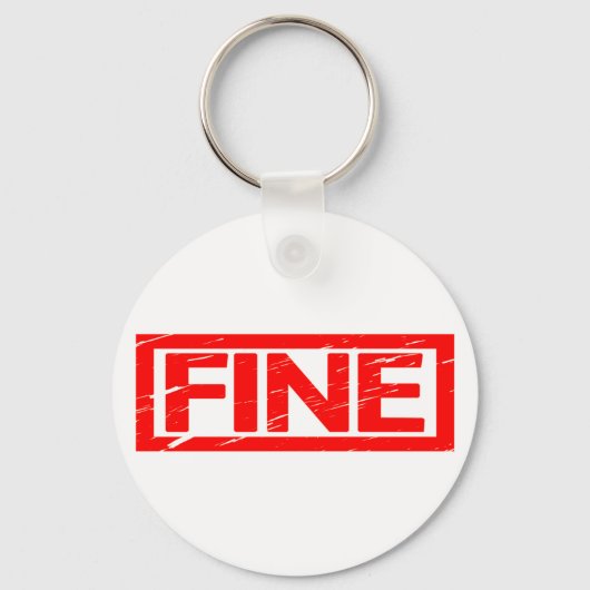 Fine Stamp Sleutelhanger (Voorkant)