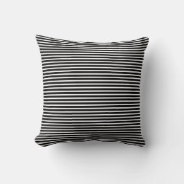 Fine Stripes Black en White Pillow Kussen