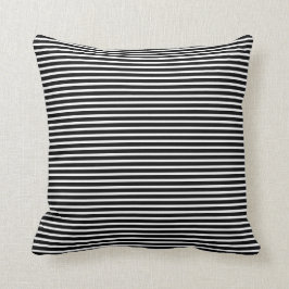 Fine Stripes Black en White Pillow Kussen