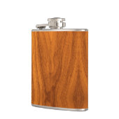 Fine Teak Veneer Print Heupfles (Links)