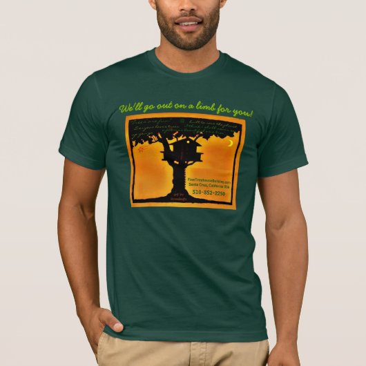 Fine Treehouse Building, Redwood Temple Treehouse T-shirt (Voorkant)
