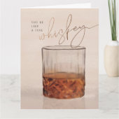 Fine Whiskey Birthday Folded Wenskaart Kaart (Voorkant)