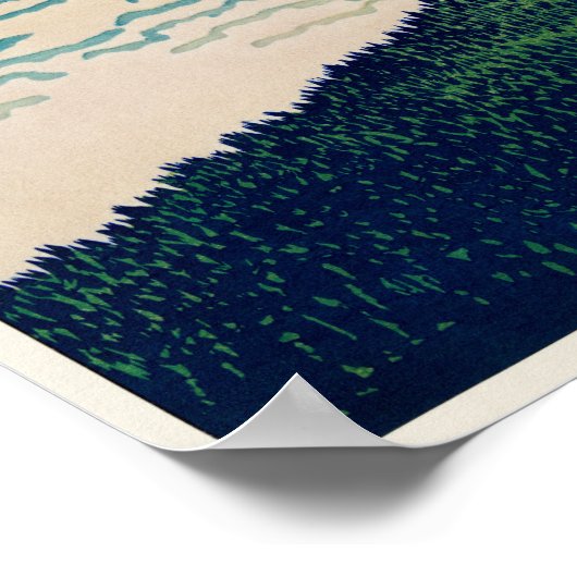 Fine Wind, Clear Morning van Katsushika Hokusai Poster (Hoek)