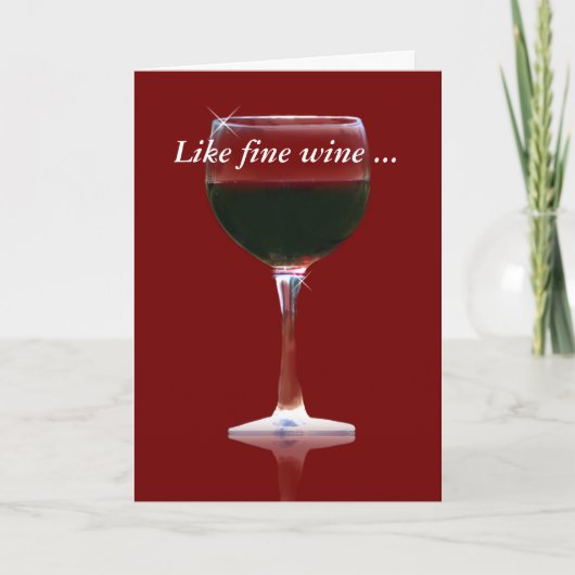 Fine Wine Appreciate Hartelijk dank Bedankkaart (Voorkant)
