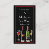Fine Wine Black Visitekaartje 2 (Voorkant)