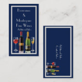 Fine Wine Blue Visitekaartje 2 (Voorkant / Achterkant)