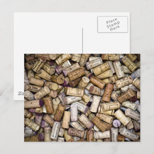 Fine Wine Corks Briefkaart (Voorkant / Achterkant)