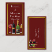 Fine Wine Red Visitekaartje 2 (Voorkant / Achterkant)