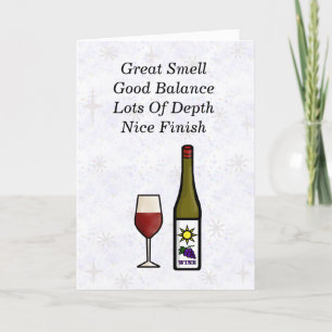 Fine Wine Valentijnsdag Card Kaart