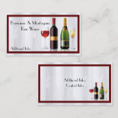 Fine Wine White Visitekaartje (Voorkant / Achterkant)