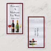 Fine Wine White Visitekaartje 2 (Voorkant / Achterkant)