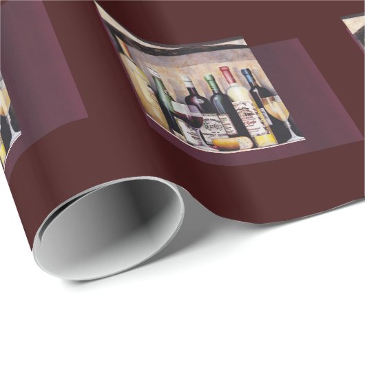 Fine Wine Wrapping Paper Cadeaupapier (Rol Hoek)