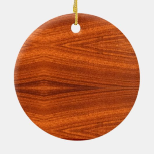 Fine Wood Grain Teak Mahogany Veneer Keramisch Ornament (Achterkant)