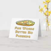 Fine Words Butter No Parsnips Kaart (Gele Bloem)