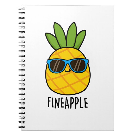 Fineapple Funny Cool Pineapple Pun Notitieboek (Voorkant)