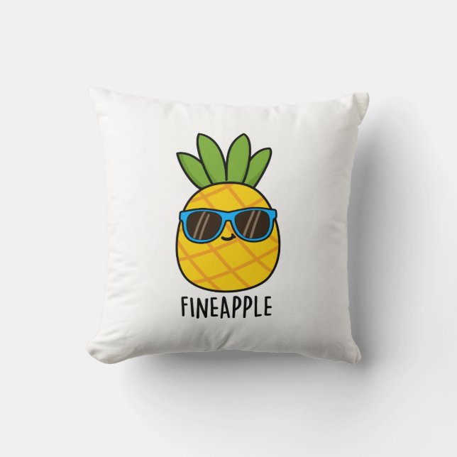 Fineapple Grappige Ananas Pun Kussen (Voorkant)