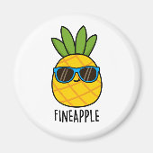 Fineapple Grappige Ananas Pun Magneet (Voorkant)