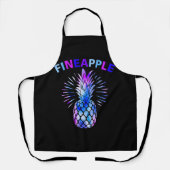 Fineapple Pastel Waterverf Ananas Meme Graphic Schort (Voorkant)