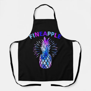 Fineapple Pastel Waterverf Ananas Meme Graphic Schort