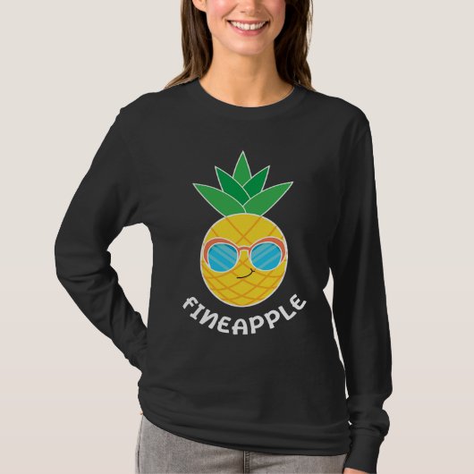 Fineapple Pineapple Eater Tropical Fruit Pineapple T-shirt (Voorkant)