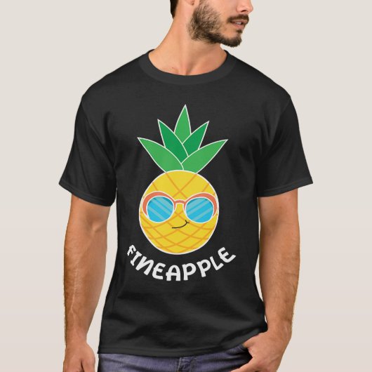 Fineapple Pineapple Eater Tropical Fruit Pineapple T-shirt (Voorkant)