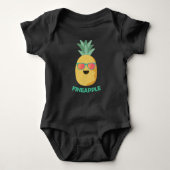Fineapple Pineapple Funny Pun Summer Fruit Romper (Voorkant)