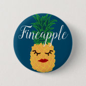 Fineapple Pineapple Ronde Button 5,7 Cm (Voorkant)