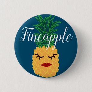 Fineapple Pineapple Ronde Button 5,7 Cm