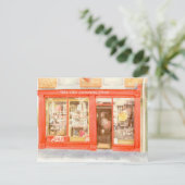 FineArt-Briefkaart - De oude nieuwsgierige winkel Briefkaart (Staand voorkant)