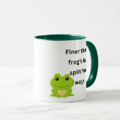 Finer dan het haar van een kikker.. ... ... ...... mok (Voorkant rechts)