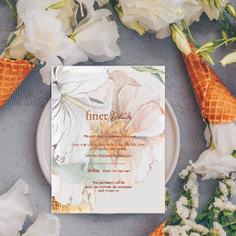 Finer Details Wedding Card | Blush Peach Floral Informatiekaartje