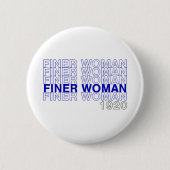 Finer Woman 1920 - Zeta Phi Beta Ronde Button 5,7 Cm (Voorkant)