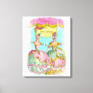Finery and Frippery Little Marie's Dance Portrait Canvas Afdruk
