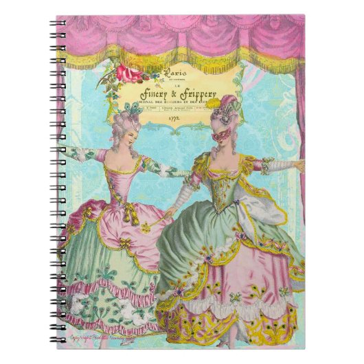 Finery and Frippery Marie Antoinette Notitieboek (Voorkant)