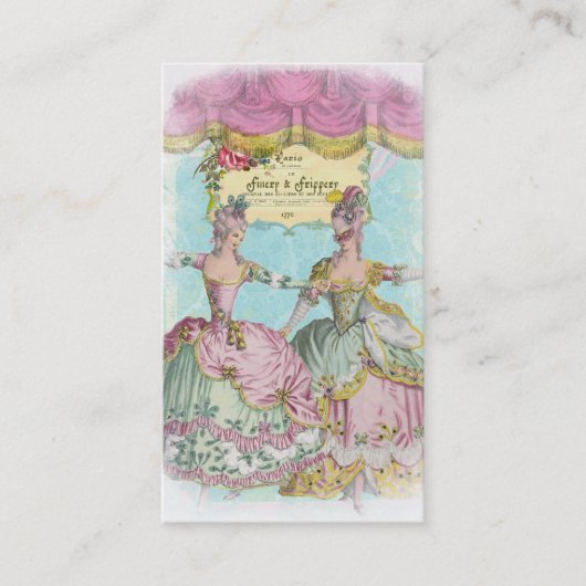 Finery and Frippery Visitekaartje (Voorkant)