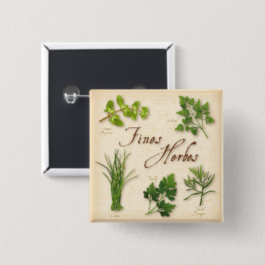 Fines Herbes Button (Voorkant /achterkant)