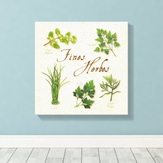 Fines Herbes Canvas Print (Insitu (Houten vloer))