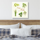 Fines Herbes Canvas Print (Insitu (Slaapkamer))