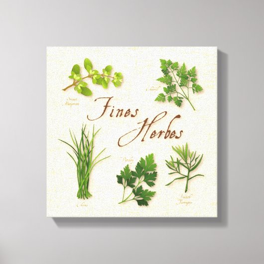 Fines Herbes Canvas Print (Voorkant)