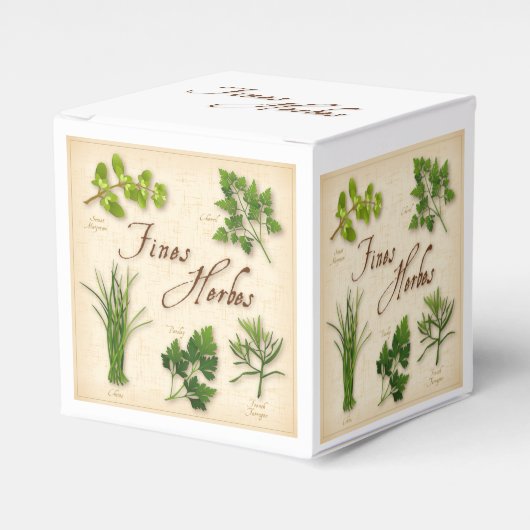 Fines Herbes Favor Box Bedankdoosjes (Voorkant Zijde)