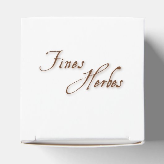 Fines Herbes Favor Box Bedankdoosjes (Bovenkant)