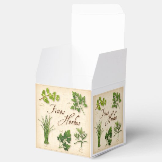 Fines Herbes Favor Box Bedankdoosjes (Geopend)