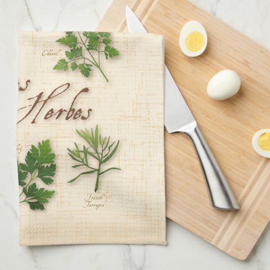Fines Herbes Kitchen Towel Theedoek (Quarter Fold)